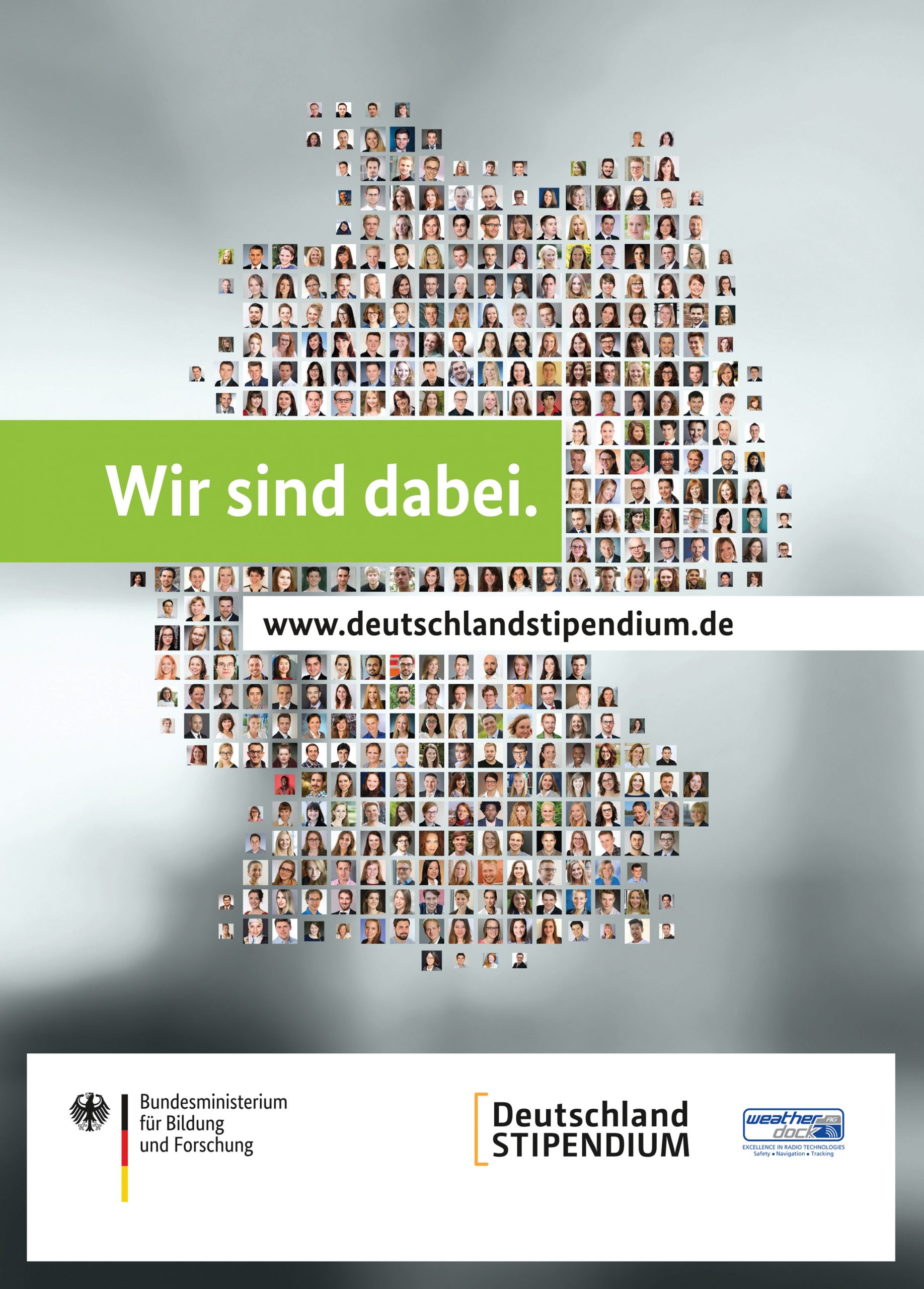 Poster DeutschlandSTIPENDIUM scholarship Weatherdock