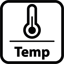Icon temperature black 60px