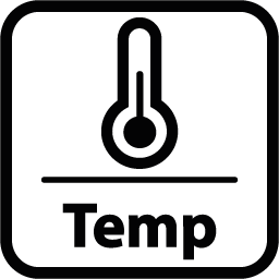 Icon Temperature black