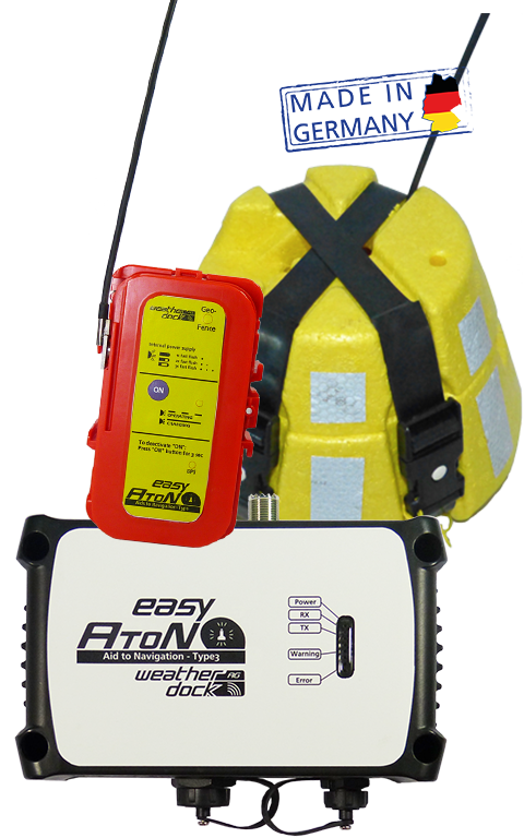 Cover image Product overview AIS AtoN-Type1, AtoN-Type3, Mobile AtoN - Made in Germany blue