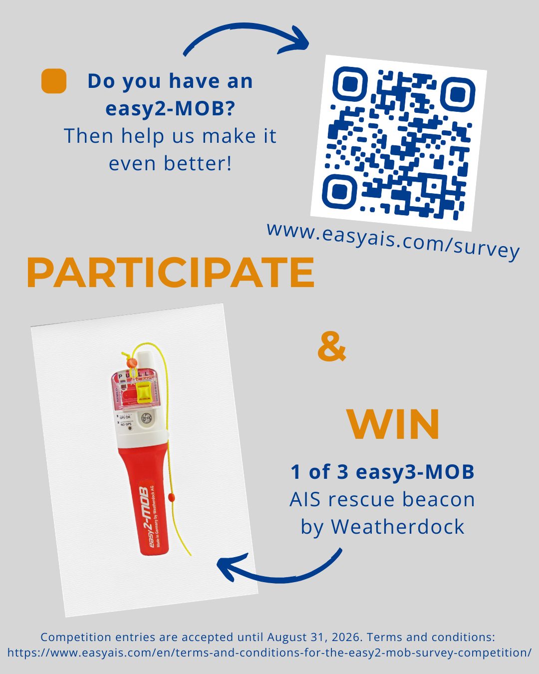 Social Media Banner easy2-MOB Customer survey + competition EN 20260806