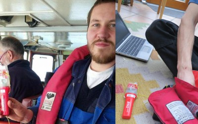 Rettungssender von Weatherdock für das Team von Sea-Watch