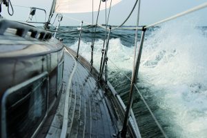 Seegelboot Hintergrund
