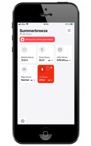 ME SENSE Bootsüberwachung per App Vorschau abwesend alarm