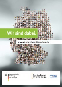 Plakat Deutschland STIPENDIUM Wir sind dabei Weatherdock