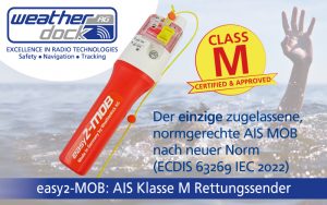News Banner easy2-MOB, einziger normgerechter und zugelassener AIS MOB Klasse M nach neuer Norm (ECDIS 63269 IEC 2022)