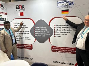 Saudi Maritime & Logistics Congress Messestand - BAK Group und Weatherdock AG