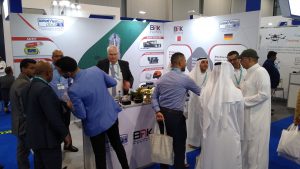 Saudi Maritime & Logistics Congress Messestand - BAK Group und Weatherdock AG Messegeschehen