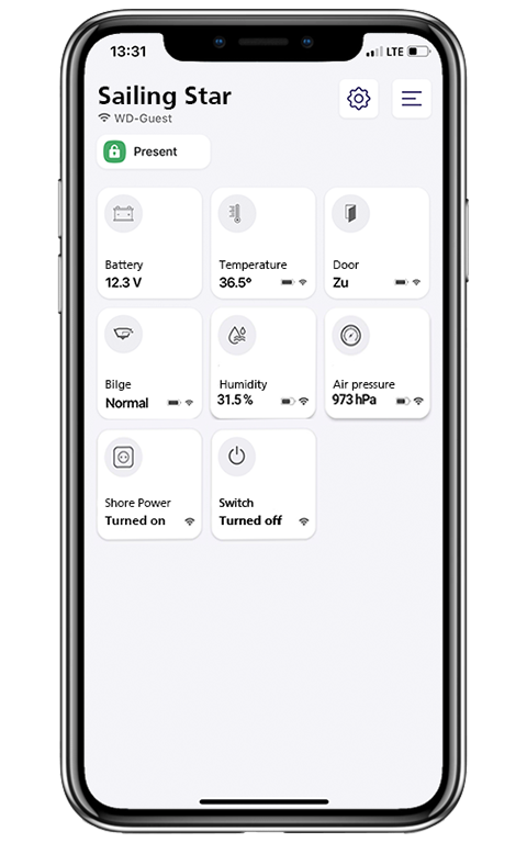 ME SENSE Boat Monitoring Smartphone App EN