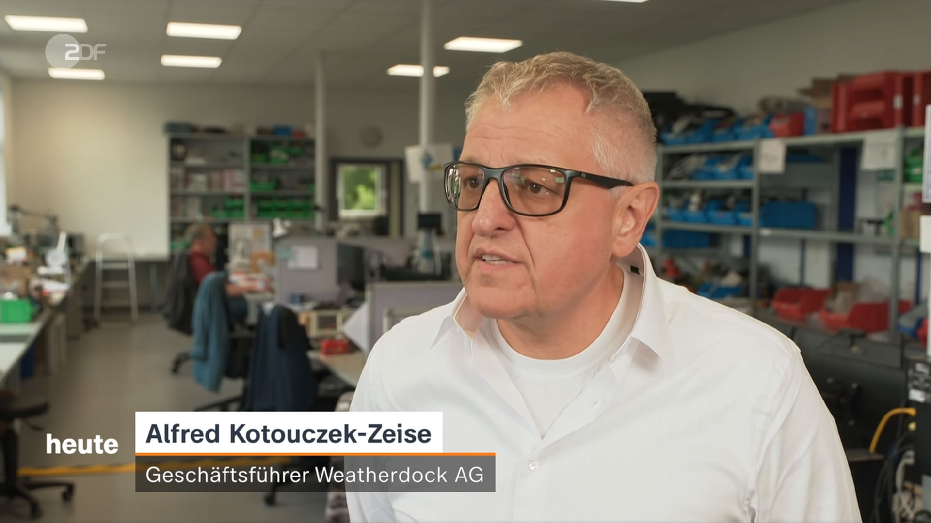 ZDF heute Sendung vom 12. Juli 2025 - US-Zölle auf EU-Waren - Weatherdock CEO im Interview