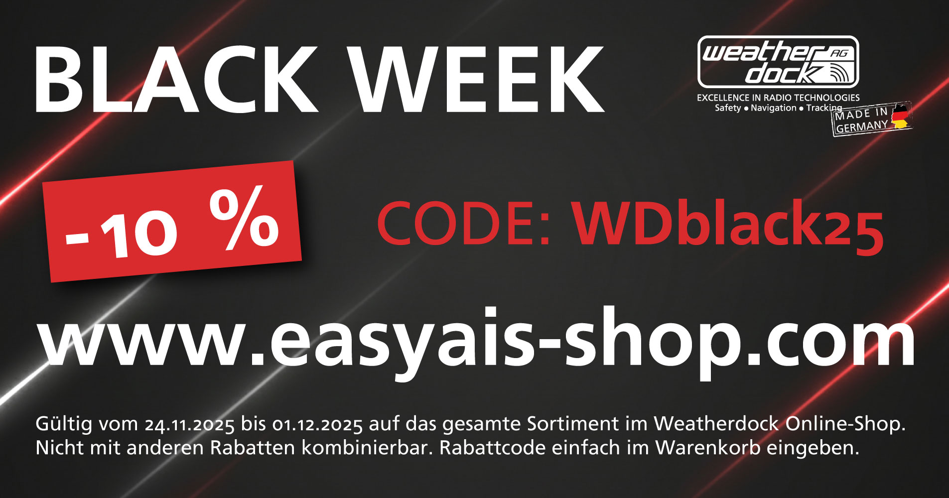 Banner Black Week, Black Friday 2025 klein