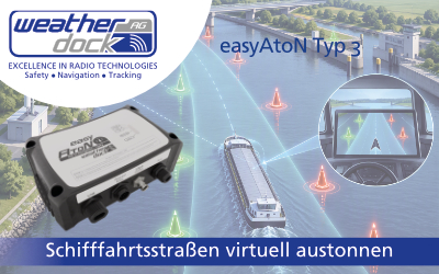 easyAtoN Type 3: Schifffahrtsstraßen virtuell austonnen – ohne reale Bojen